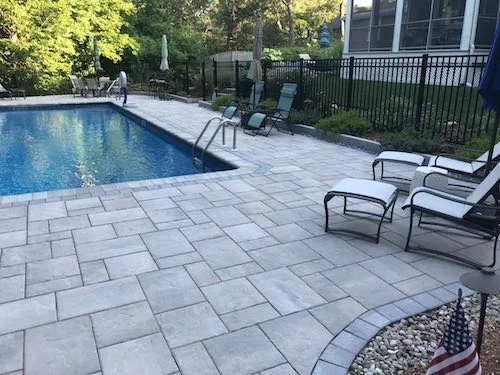 Pool deck contractor San Francisco Bay Area - Vertex General Contractor concrete paver pool decks
